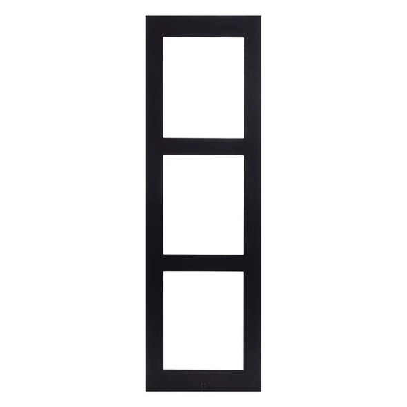 2N IP Verso Intercom Mount, Surface Frame for installation on the surface, 3 Modules, Black- 01292-001 - 1