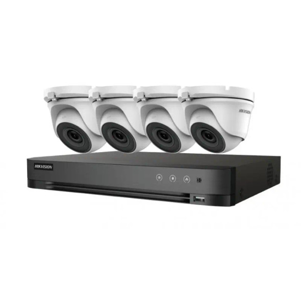 Hikvision EKT-K41T24 Value Express TurboHD 5-Piece Kit, (1) ERT-K2041 DVR, (4) ECT-T12F2 2MP Outdoor Cameras - 1