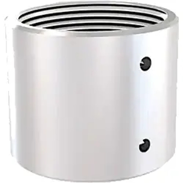 Hanwha Vision SBP-HCFW 1.5" coupler, female thread on both sides, White - 1