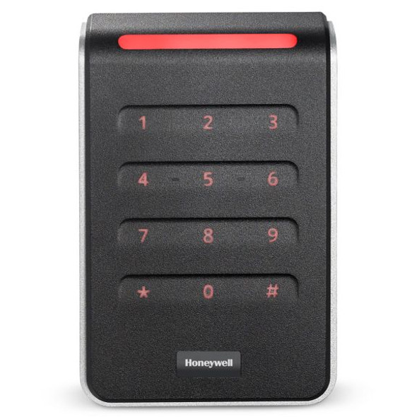 Honeywell OS40KTOSDP Omni®Smart 40 Reader, BLK/SLVR, Terminal, Standard Profile, OSDP V2, 4-B MSG, Mobile Ready, Switchplate, Keypad - 1