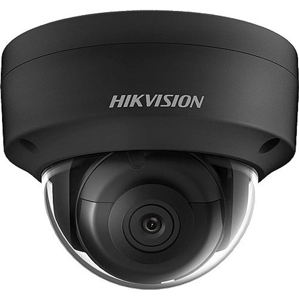 Hikvision PCI-D15F2S (BLACK) 5MP Outdoor Night Vision Dome IP Security Camera, 2.8mm Fixed Lens, AcuSense, Black - 1