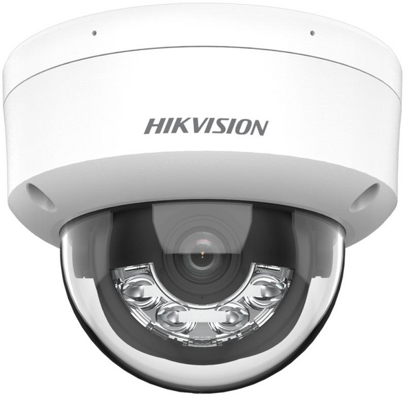 Hikvision DS-2CD1143G2-LIUF(4mm) 4MP Outdoor Dome IP Security Camera with 4mm Fixed Lens, Smart Hybrid Light - 1