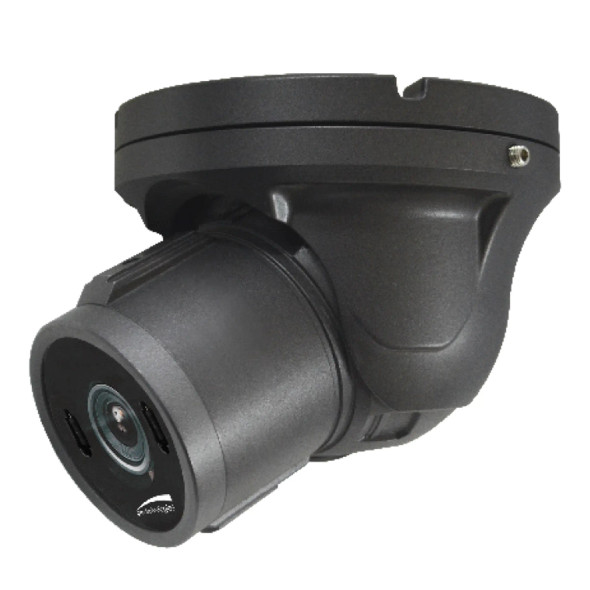Speco HTINT60TM 2MP HD-TVI Turret Camera with 2.8-12mm Motorized Lens, Dark Gray - 1