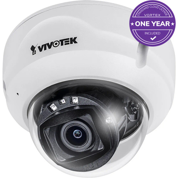 Vivotek FD839-EHTV-1Y 5MP IR Dome 2.8~10 mm Lens Outdoor IP Security Camera, 1-Year Vortex Standard Cloud License Included - 4