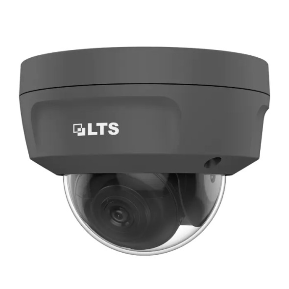 LTS LTCMIP7382WB-28MDA IP DOME 8MP@20fps, 2.8mm, Motion 2.0, True WDR, MicroSD slot, Built-in Mic, IK10 IP67, Black Housing - 1