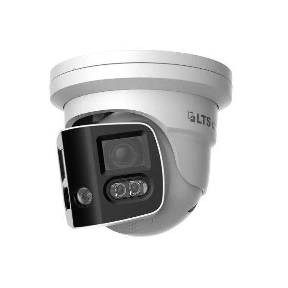 LTS LXIP3C8PWI-SDL 8MP Outdoor 180° Turret IP Security Camera with 2.8mm Lens, and Built-In IR and White Light - 1
