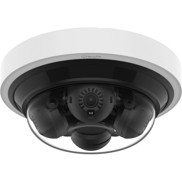 Hanwha Vision PNM-C16013RVQ 4x4MP Outdoor Dome IP Security Camera with AI Technology and Multi Sensor - 1