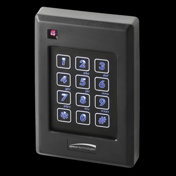 Speco APCR640L Single Gang Proximity Reader with Bluetooth and Keypad - 1