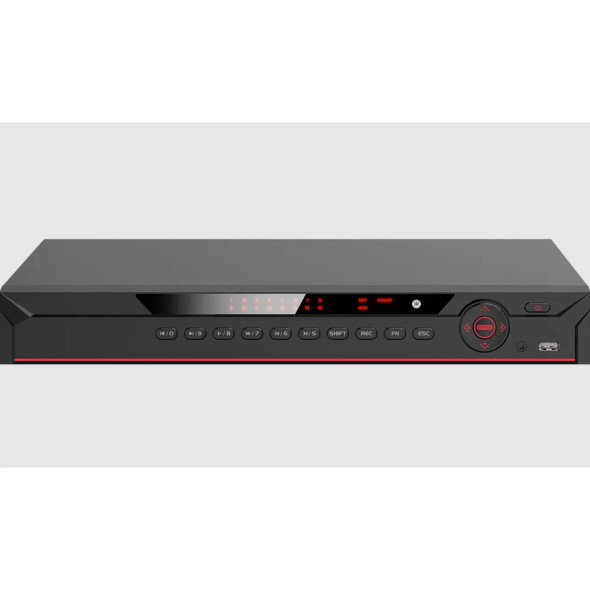 ENS Security XVR502AN-32-I3-V2 Diamond 32 Channels DVR, 5MP Lite, 1U, 2 Sata Ports, Black - 1