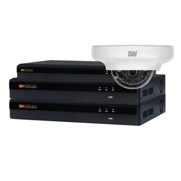 Digital Watchdog DW-VP16V7BUN412 (12) 2.1MP Fixed Focal Vandal Dome cameras  with 4TB HDD NVR Consist of 1 - DW-VG4164T16P & 12 - DWC-MV72Di28T - 1