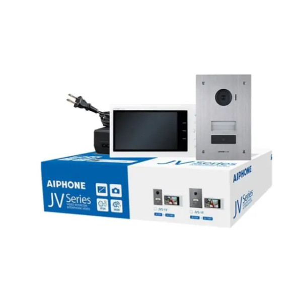 Aiphone JVS-1F Box Set with JV-DVF, JV-1MD and PS-2420UL - 1