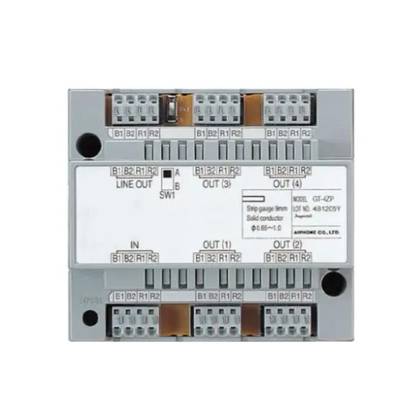 Aiphone GT-4ZP 4-Way Video and Power Distribution Adaptor - 1