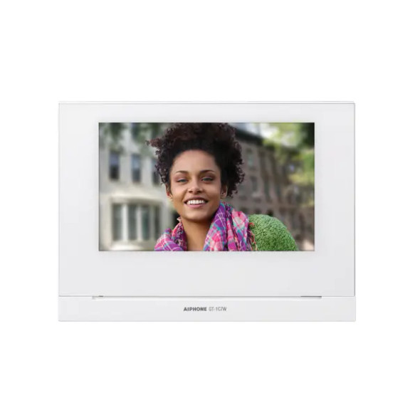 Aiphone GT-1C7W App-compatible Audio/Video Tenant Station - 1