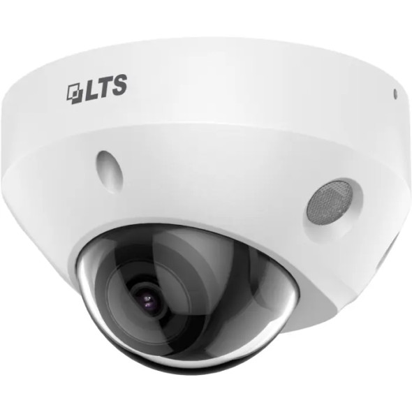 LTS LTCMIP1C42W-28MDA 4MP Outdoor Mini Dome IP Security Camera with 2.8mm Lens and Built-In White Light - 1