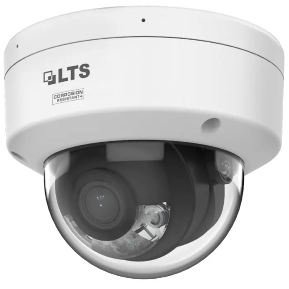 LTS LTCMIP7CD82WI-28AISP 8MP Outdoor Dome IP Security Camera with 2.8mm Lens and Built-In White Light - 1