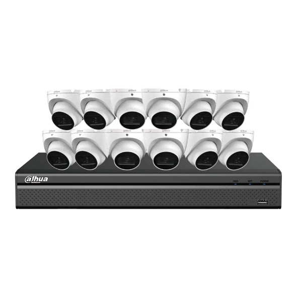 Dahua N468L124A 16 Channel 8MP(4K) Network Video Recorder with 4TB HDD & 12 x 8MP Outdoor Eyeball IP Cameras - 3