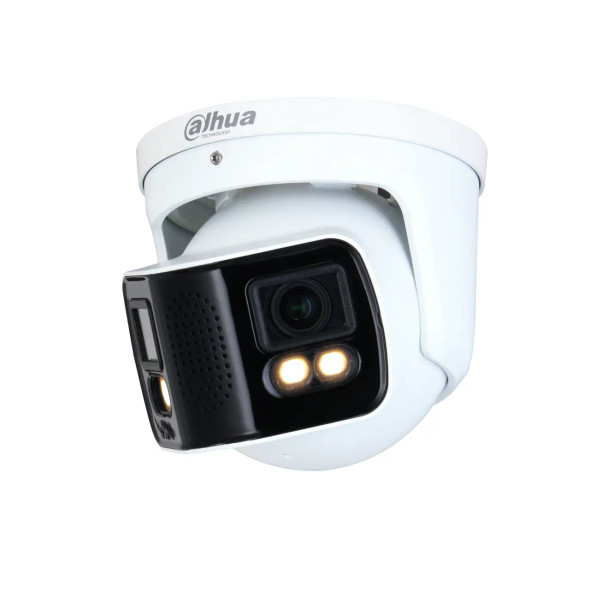 Dahua DH-IPC-PDW5849-A180-E2-ASTE 2x4MP 180° Outdoor Eyeball IP Security Camera with 3.6mm Lens and Built-In IR and White Light - 2