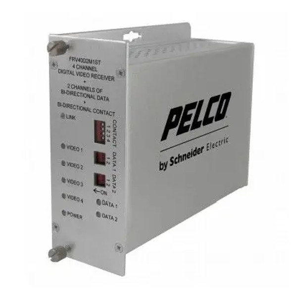 Pelco FTV40D2M1ST 4 Channel ST Video Fiber Transmitter with Bidirectional Data - 1 Pelco FTV40D2M1ST 4 Channel ST Video Fiber Transmitter with Bidirectional Data - 1