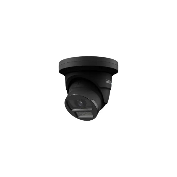 LTS LXIP3C82WIB-28MDA 8MP Outdoor Turret IP Security Camera with 2.8mm Lens and Built-In IR & Warm Light, Black - 1