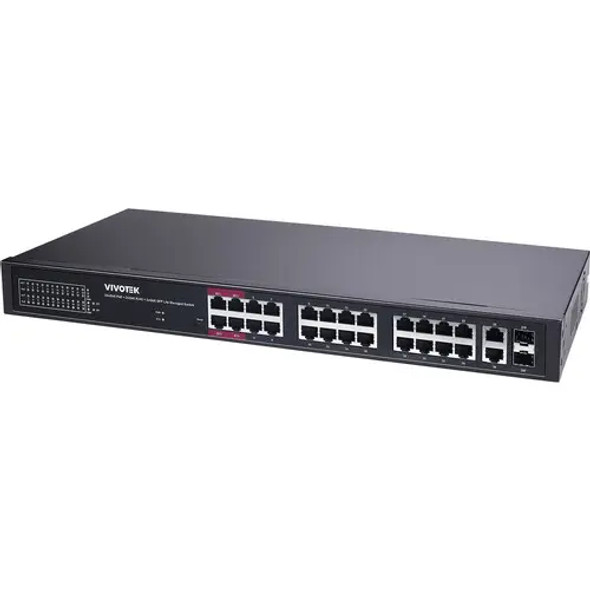 Vivotek AW-GEL-285A-380 Lite Managed 28 Ports PoE Switch - 1 Vivotek AW-GEL-285A-380 Lite Managed 28 Ports PoE Switch - 1