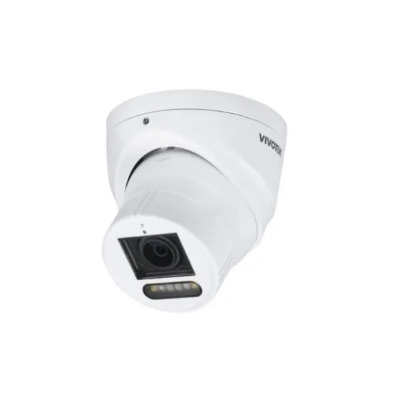 Vivotek IT9383-HVW 5MP Outdoor Dual Light AI Turret Camera with 2.8mm Lens and Built-In IR - 1