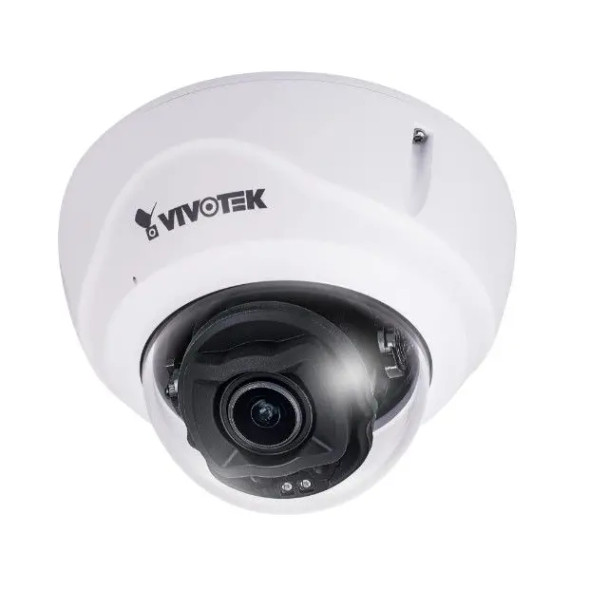 Vivotek FD837-HTV-90-1Y 5MP Outdoor Dome IP Security Camera with 2.7-13.5mm Lens, Built-In IR and 1-Year Cloud License - 1