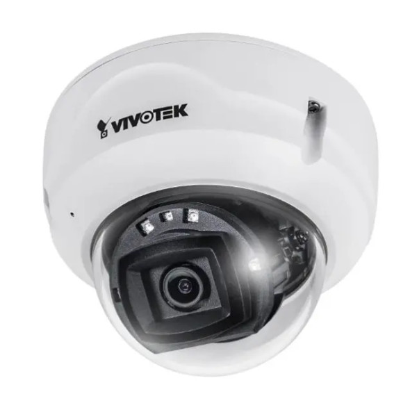 Vivotek FD839-EHV-90-1Y 5MP Outdoor Dome IP Security Camera with 2.8mm Lens, Built-In IR and 1-Year Cloud License - 1