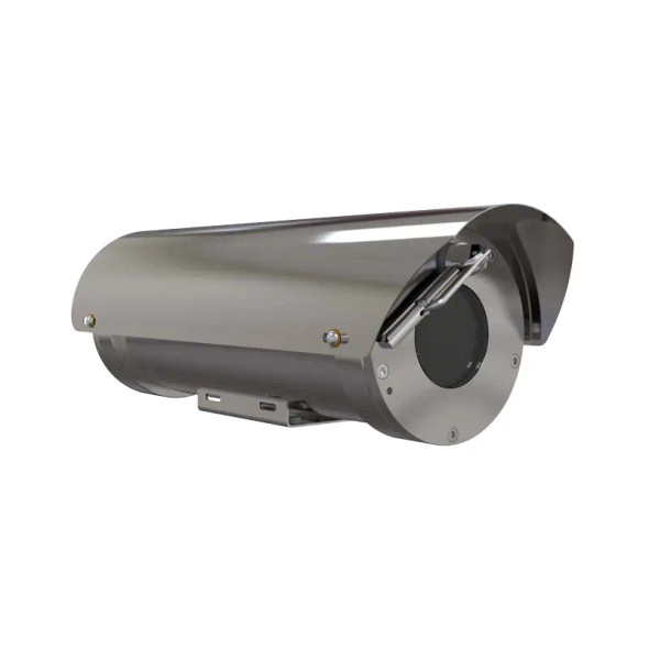 Hanwha Vision TNO-X6320E2F2T1-Z 2MP Explosionproof Outdoor Bullet IP Security Camera with 4.44-142.6mm Lens and Integrated Fiber - 1