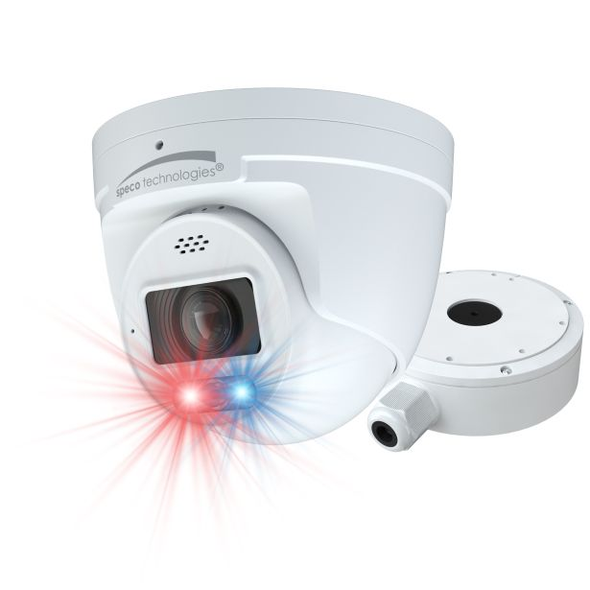 Speco O8TDD2M 8MP Outdoor Turret IP Security Camera with 2.8-12mm Lens and Built-In IR