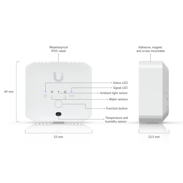 Ubiquiti USL-ENVIRONMENTAL Battery-Powered Environmental Sensor - 1