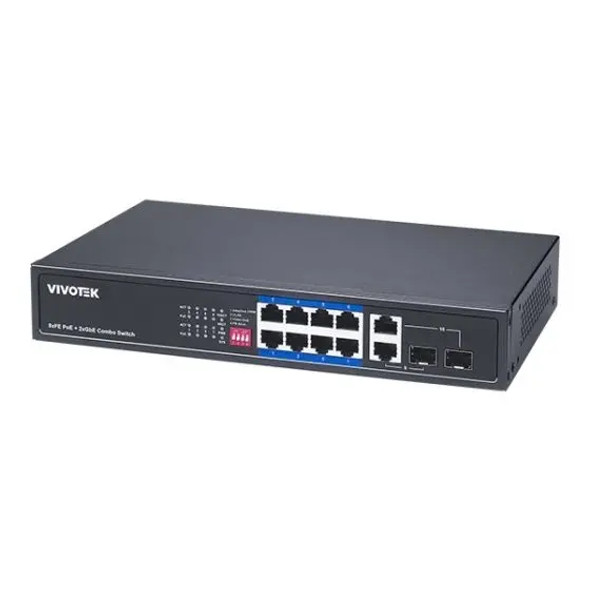 Vivotek AW-FGT-100P-110 10-Port Unmanaged PoE Switch - 4