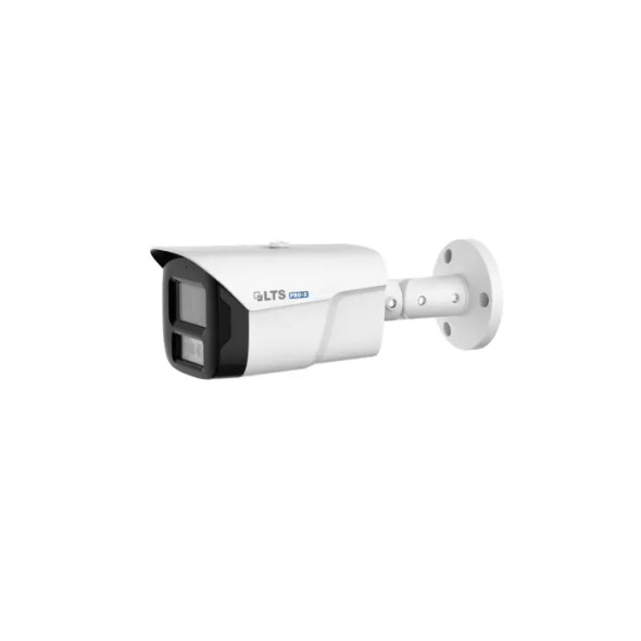 LTS LXIP9C82W-28AISP 8MP Outdoor Bullet IP Security Camera with 2.8mm Lens and Built-In Warm Light - 1