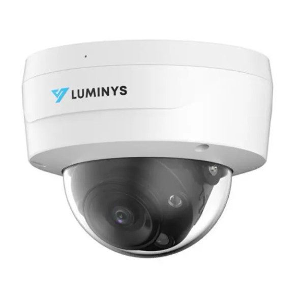 Luminys N3D-8LA2 8MP Outdoor Dome IP Security Camera with 2.8mm Lens and Built-In IR and White Light - 1