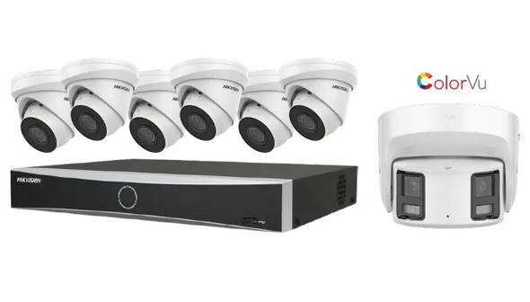 Hikvision EKI-K82T87A 8 Channel 8MP(4K) Network Video Recorder with 2TB HDD & 7 x 8MP Outdoor IP Cameras