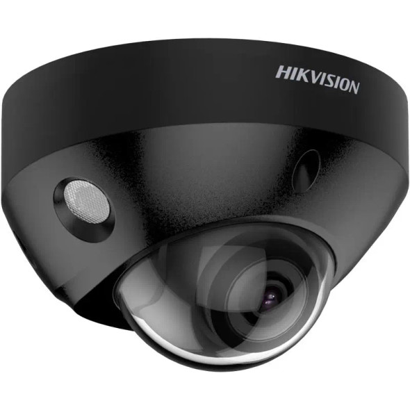 Hikvision DS-2CD2547G2-LS 2.8mm Black 4MP Indoor Mini Dome IP Security Camera with 2.8mm Lens and White Light - 1