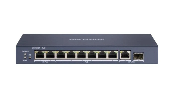 Hikvision DS-3E0510HP-E 8 Port Gigabit Unmanaged PoE Switch with 110 Watt PoE Budget