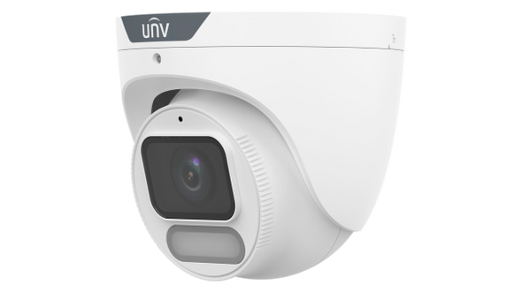 Uniview IPC3628SR-ADF28KM-WP 8MP Outdoor Turret IP Security Camera with 2.8mm Lens and Warm Light