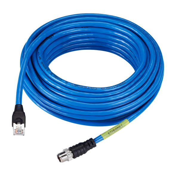 Hanwha Vision SPP-C08100E 32.8ft M12 Ethernet Cable