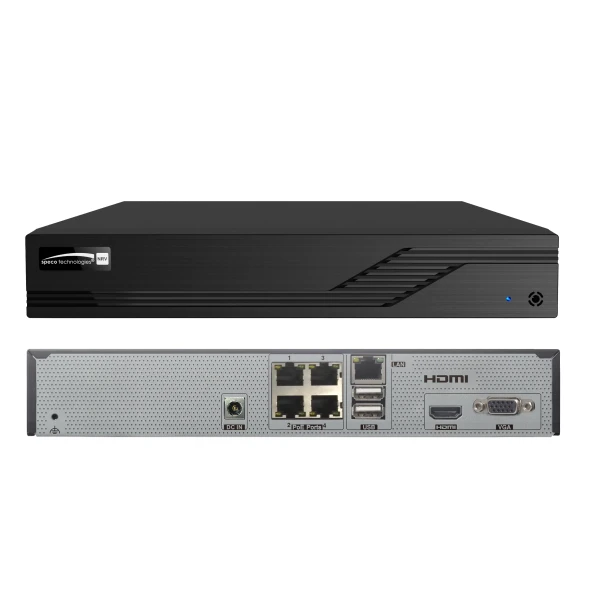 Speco N4NRV1TB 4 Channel 8MP(4K) Network Video Recorder with 1TB HDD Included - 4