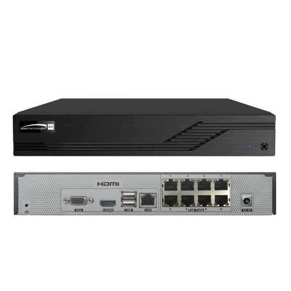 Speco N8NRV2TB 8 Channel 8MP(4K) Network Video Recorder with 2TB HDD Included - 2