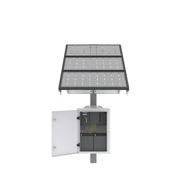 Speco SXP400 400W Solar Powered Camera Enclosure System with PoE Switch - 1
