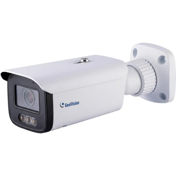 Geovision GV-GBLF4813 4MP Full Color Outdoor Bullet IP Security Camera with 4.3x Zoom Lens and Built-In IR and Warm Light - 84-GLF4830-0010 - 1