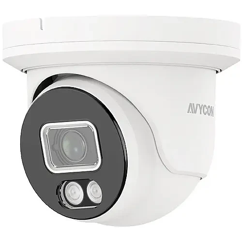 AVYCON Diversity AVC-NCE51F28 5MP Outdoor Turret IP Security Camera with 2.8mm Lens and Built-In IR and White Light - 1