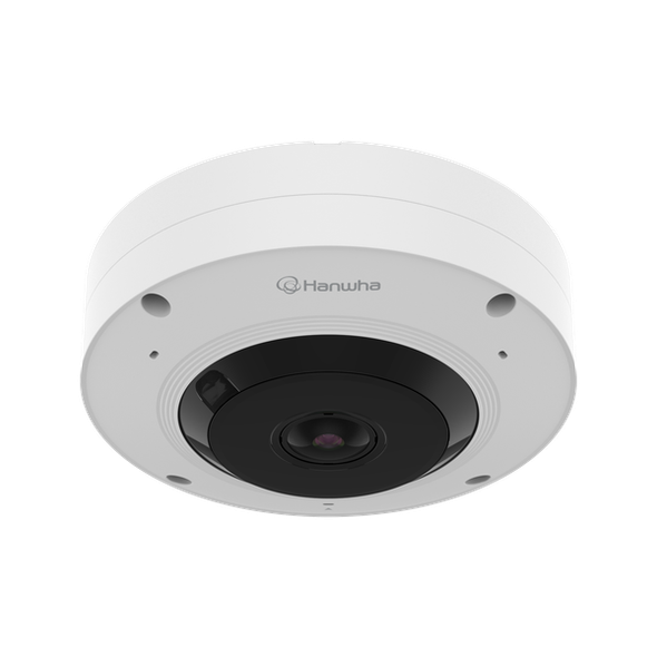 Hanwha Vision Wisenet X XNF-A8014R 6MP 185° Indoor Fisheye IP Security Camera with 1.76mm Lens and Built-In IR
