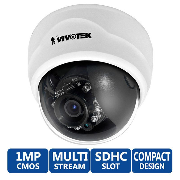 Vivotek FD8134 H.264 1 Megapixel Day/Night IR Dome IP Security Camera