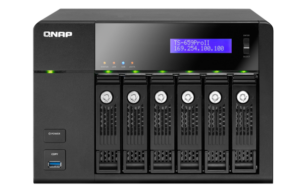 QNAP TS- 659 Pro II 6-bay Turbo Network Attached Storage NAS Server