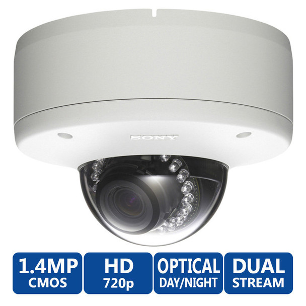 Sony SNC-DH160 720p HD Vandal Resistant Minidome Security Camera (IR Day/Night)