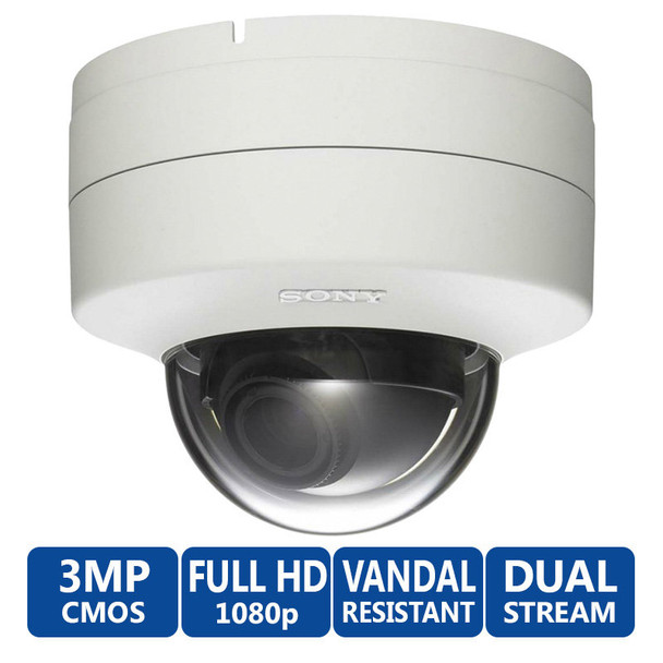 Sony SNC-DH220T 1080p HD Indoor Vandal Resistant Minidome Camera