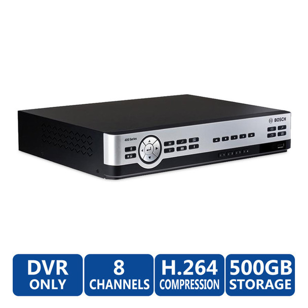 Bosch DVR-480-08A050 8ch 240fps 500GB Storage