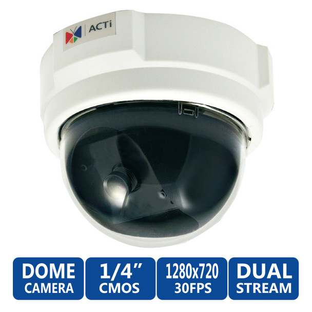 ACTi D51 720P HD Dome Network Security Camera